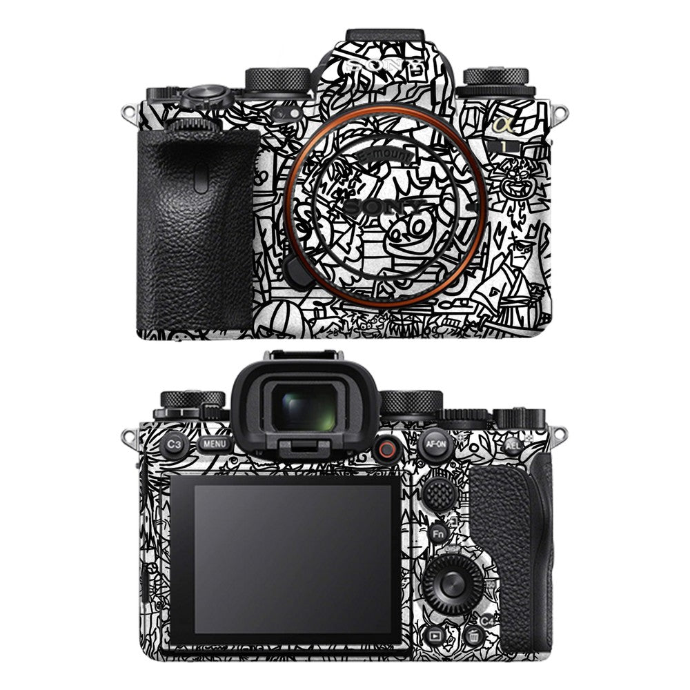 Sony A1 camera skin - Classic Doodle