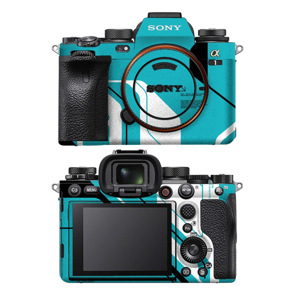 Sony A1 camera skin - Cyber Blue