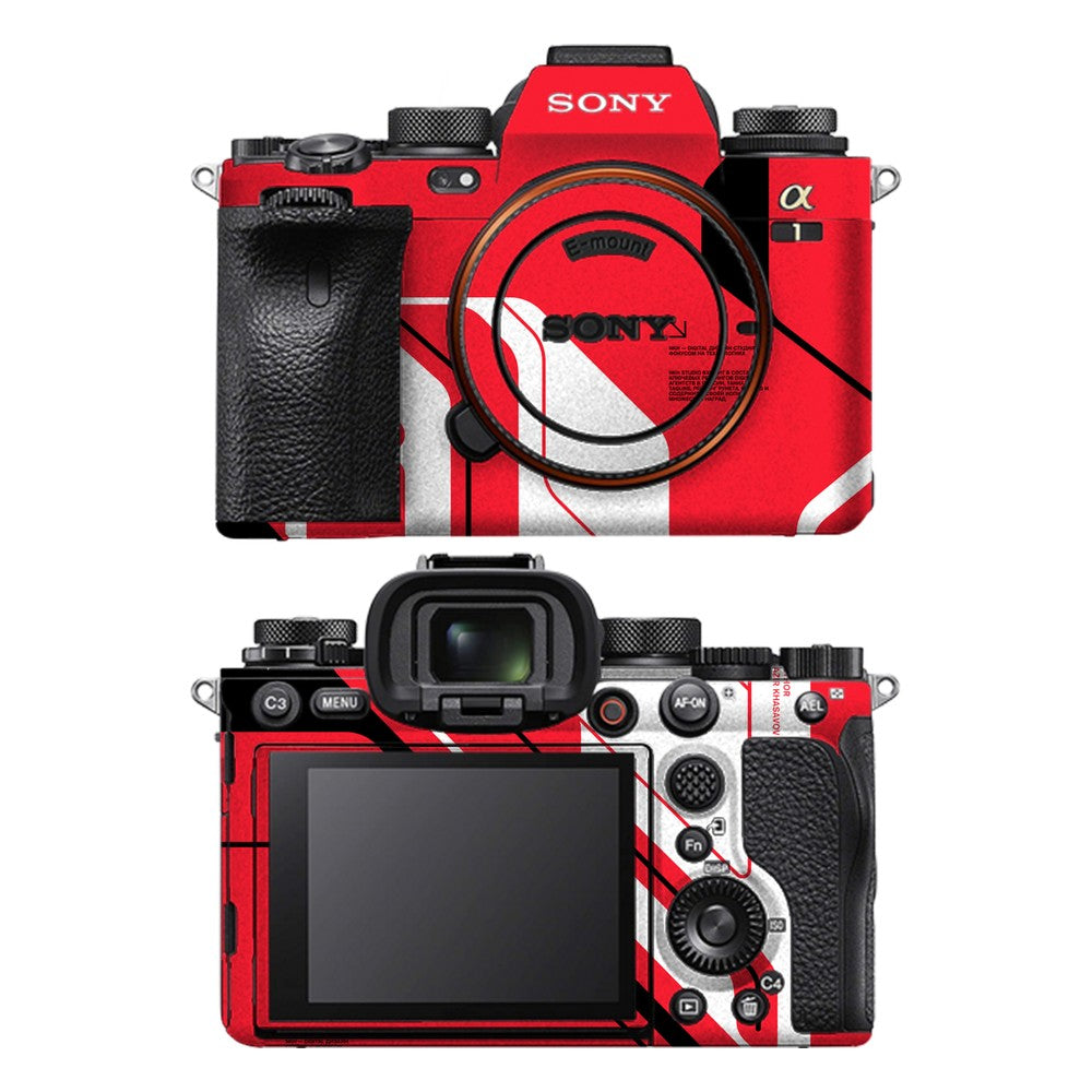 Sony A1 camera skin - Cyber Red