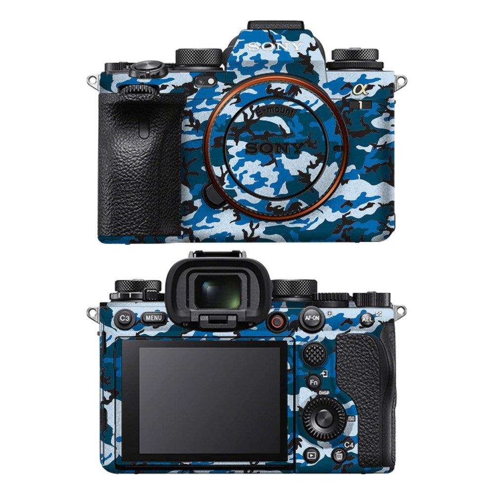 Sony A1 camera skin - Digital Blue Camo