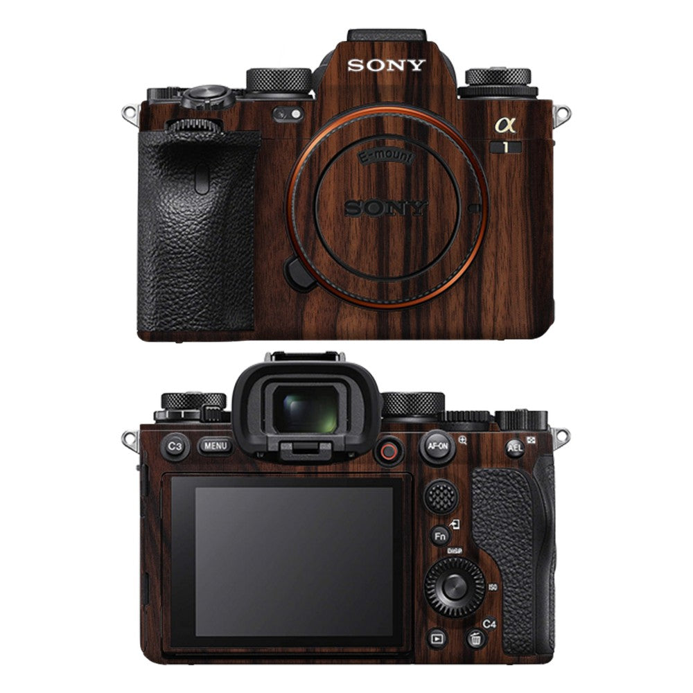 Sony A1 camera skin - Ebony Wood