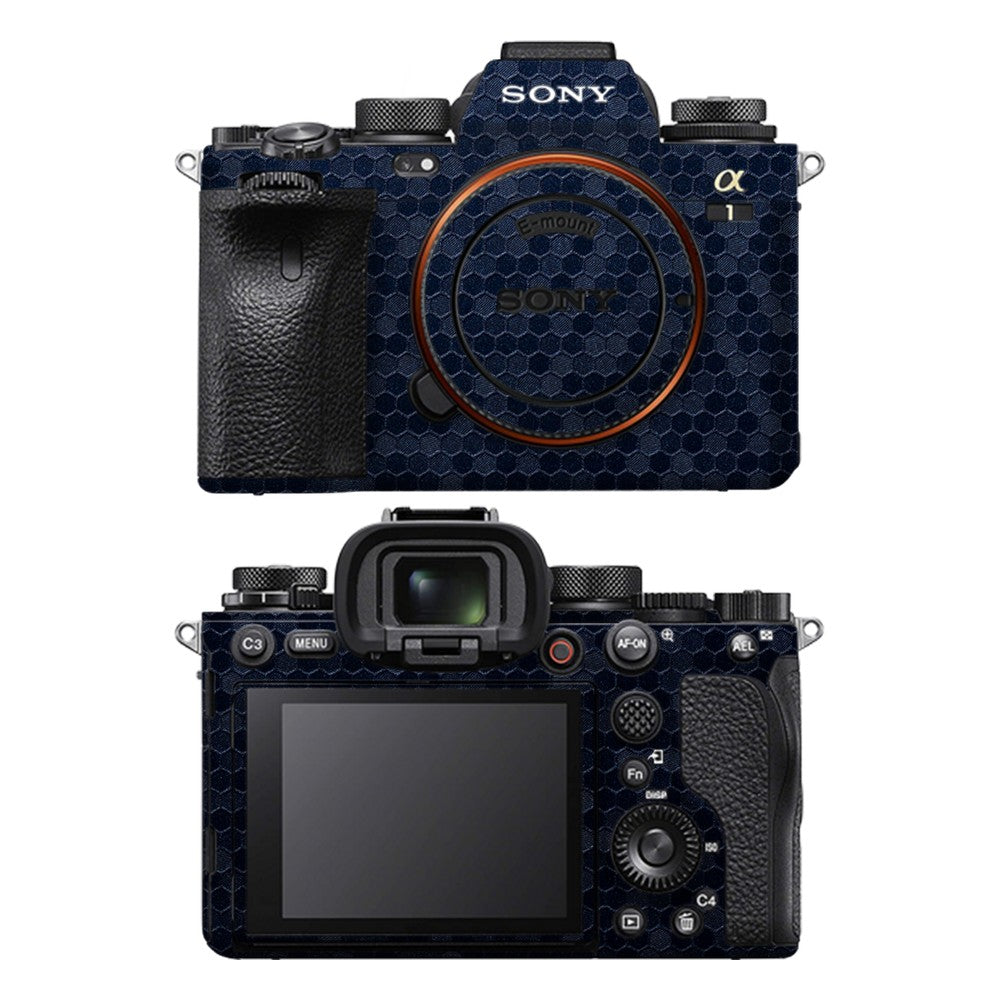Sony A1 camera skin - Honeycomb Blue