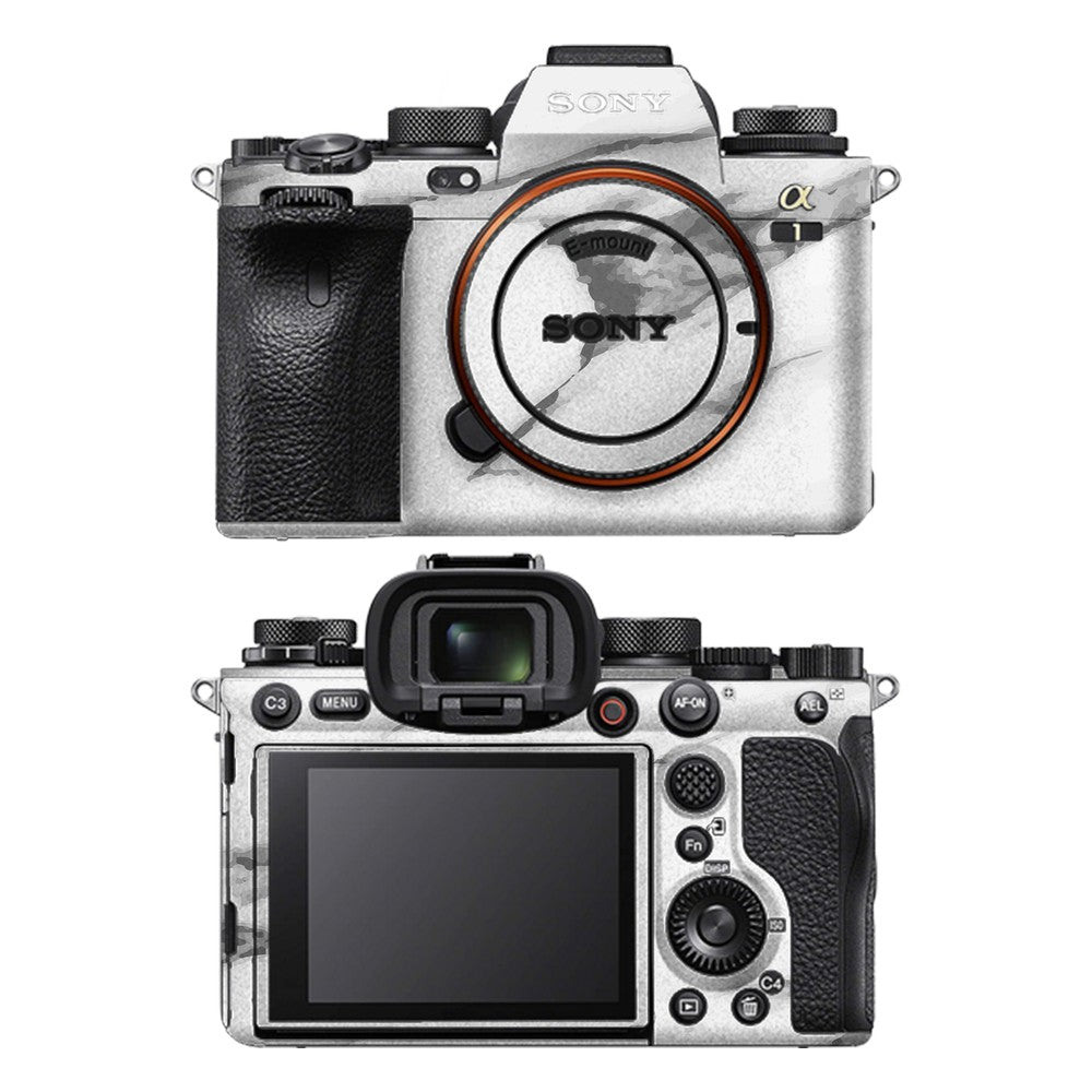 Sony A1 camera skin - Marble White