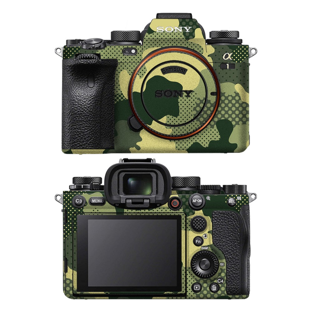 Sony A1 camera skin - Military Green Camo
