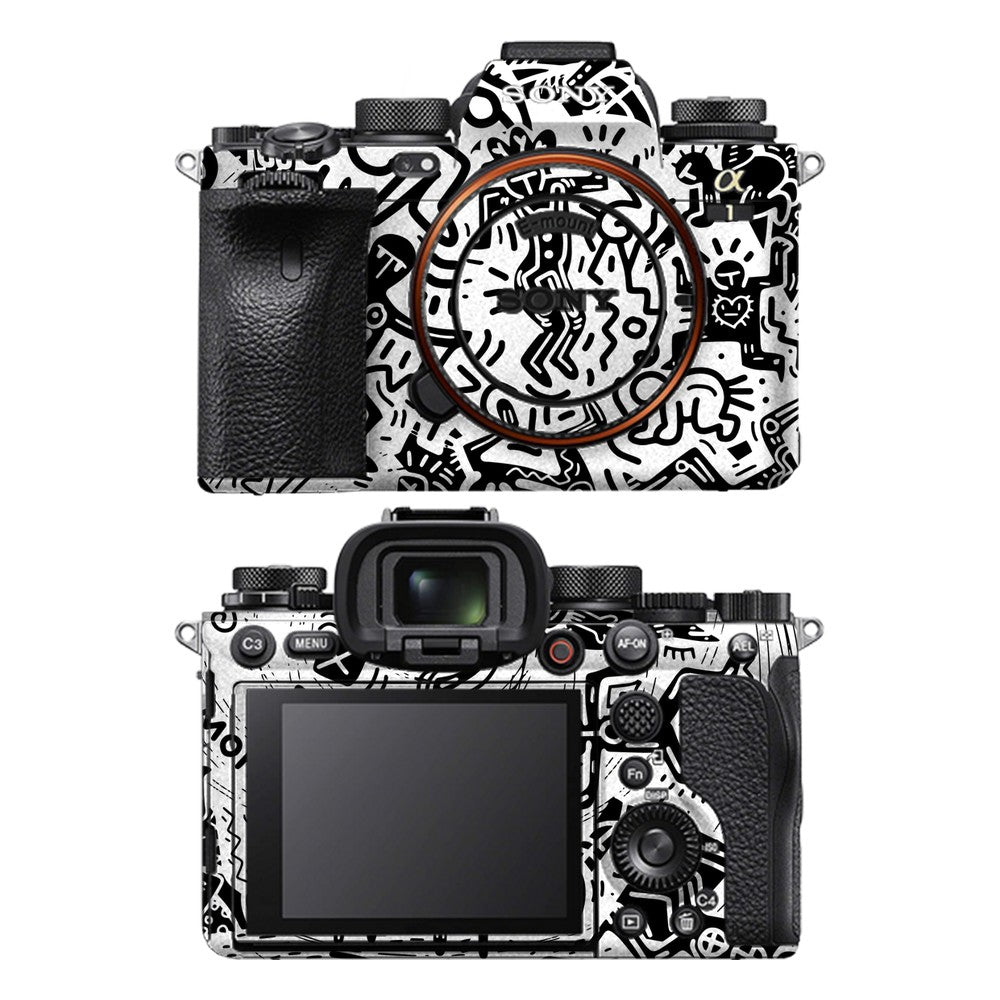 Sony A1 camera skin - Monochromatic Psycho