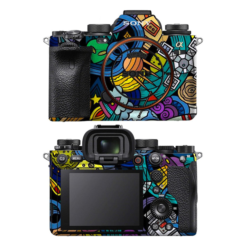 Sony A1 camera skin - Space Doodle