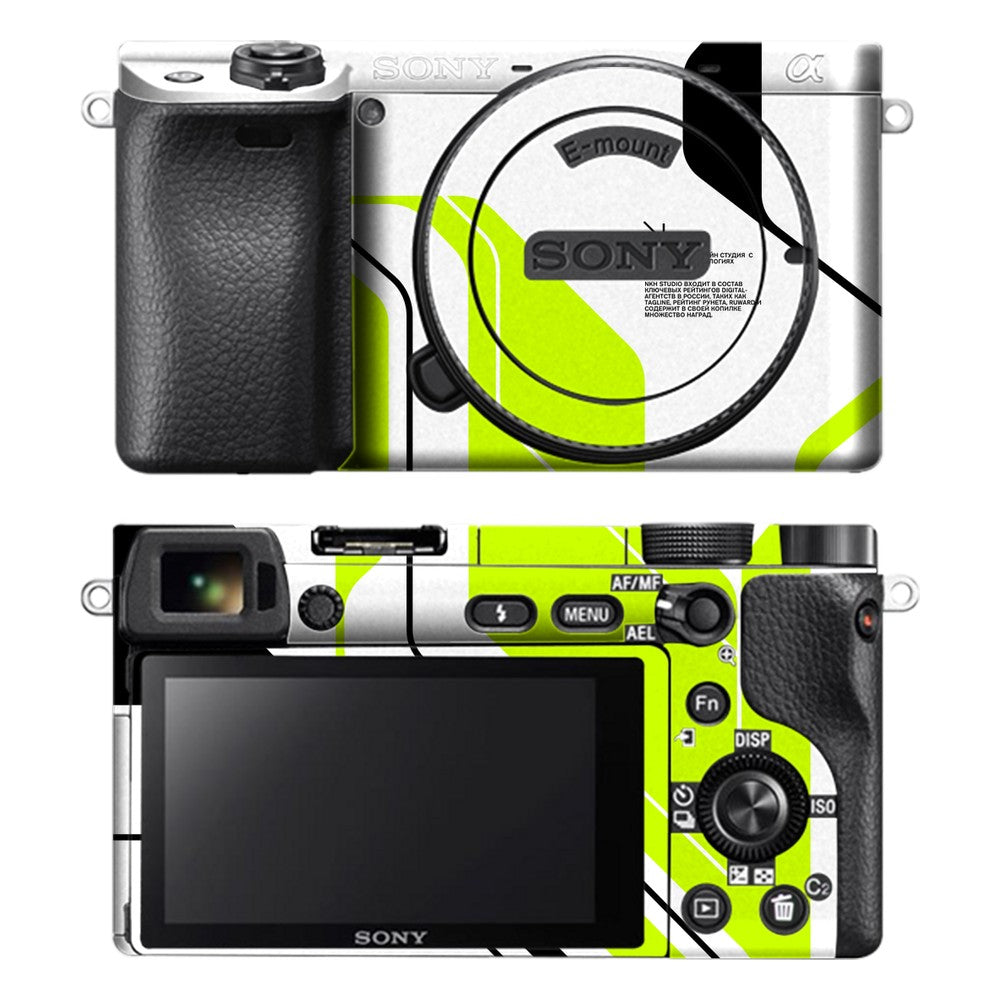 Sony A6400 camera skin - Acid Green