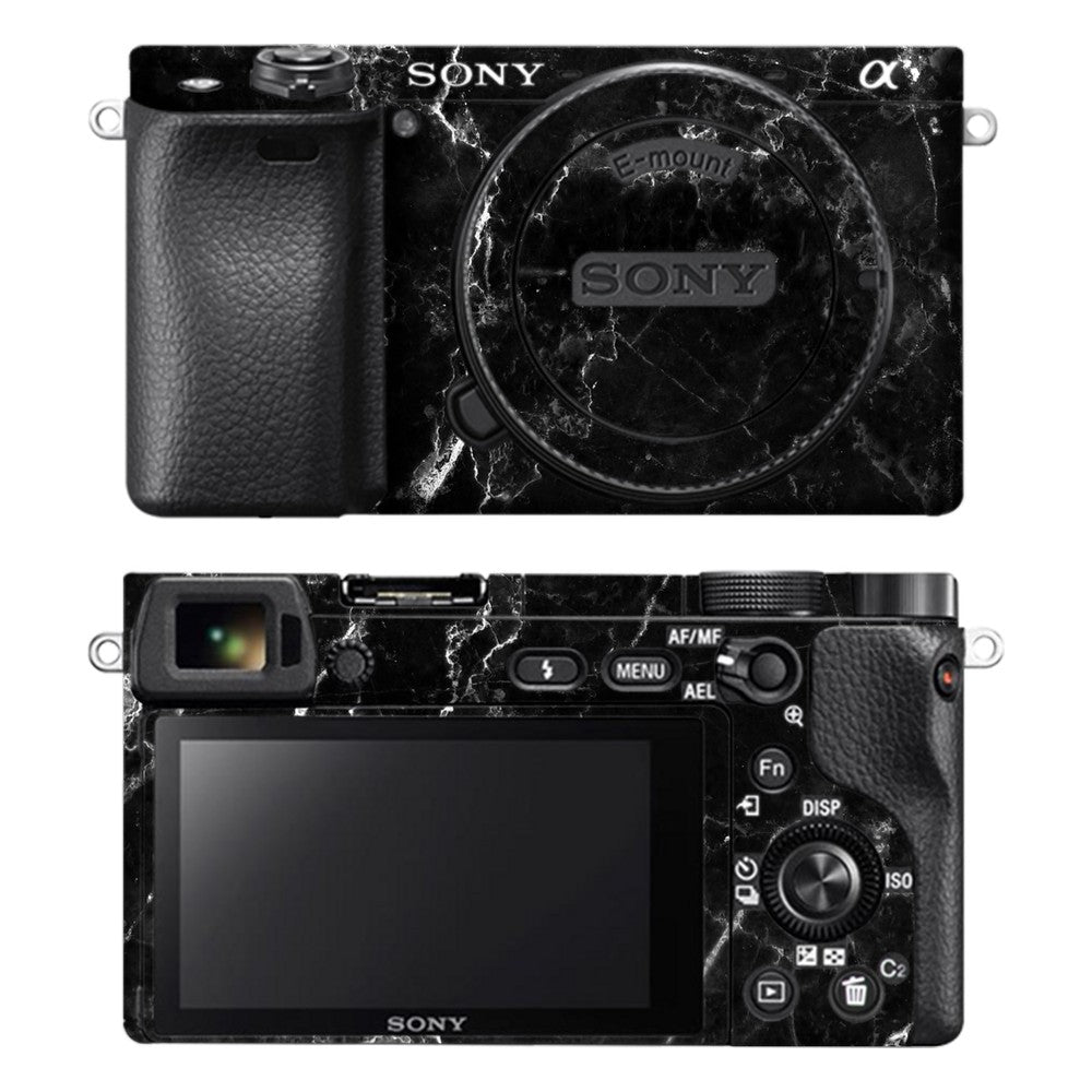 Sony A6400 camera skin - Black Marble