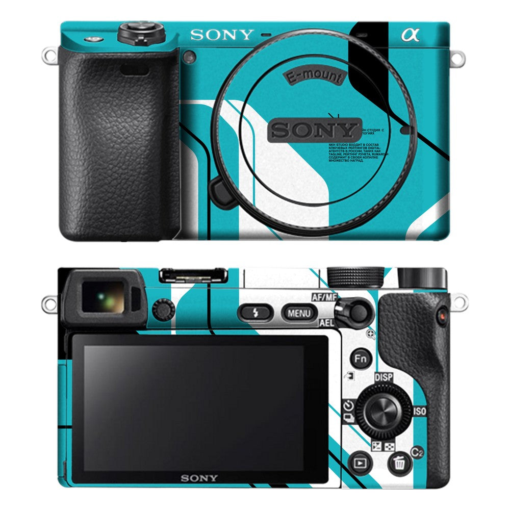 Sony A6400 camera skin - Cyber Blue