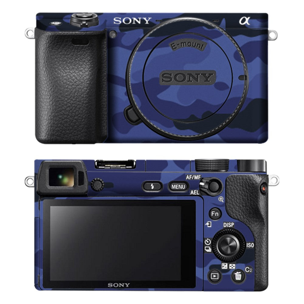 Sony A6400 camera skin - Dark Blue Camo