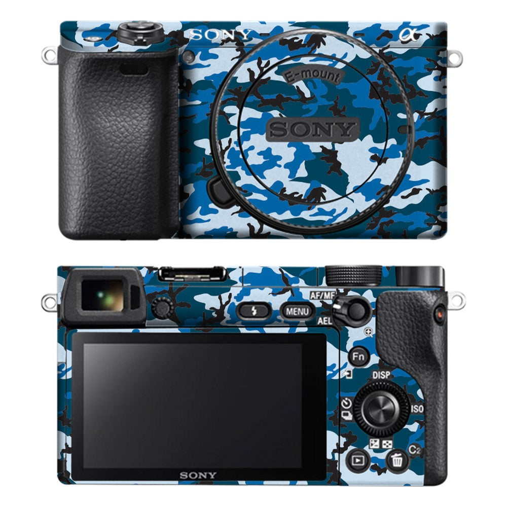 Sony A6400 camera skin - Digital Blue Camo