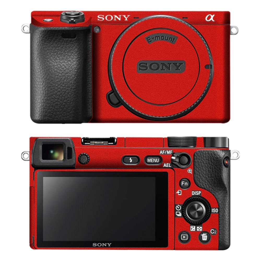 Sony A6400 camera skin - Matte Red