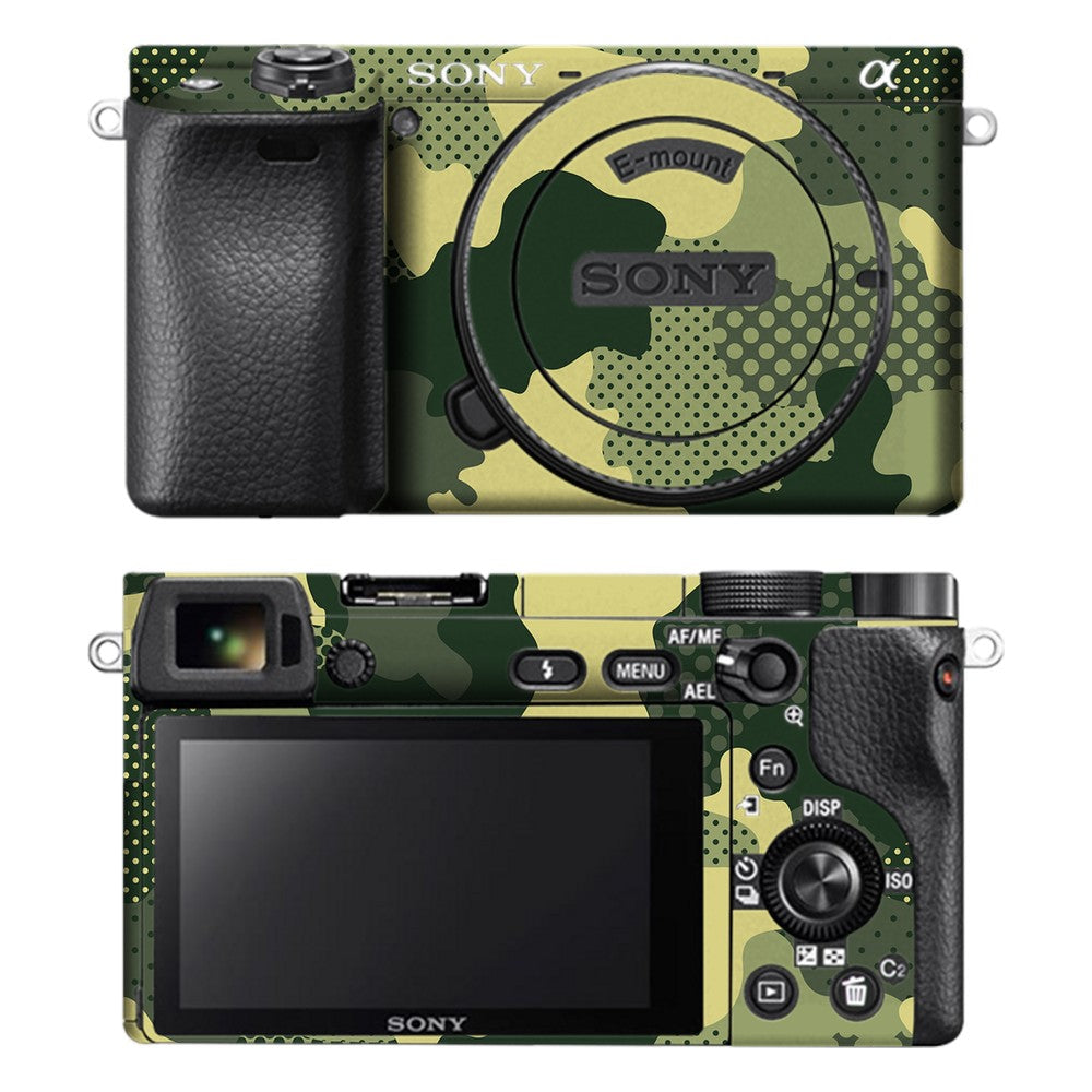 Sony A6400 camera skin - Military Green Camo