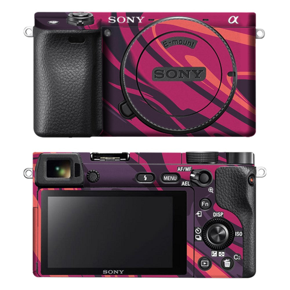 Sony A6400 camera skin - Poseidon Red