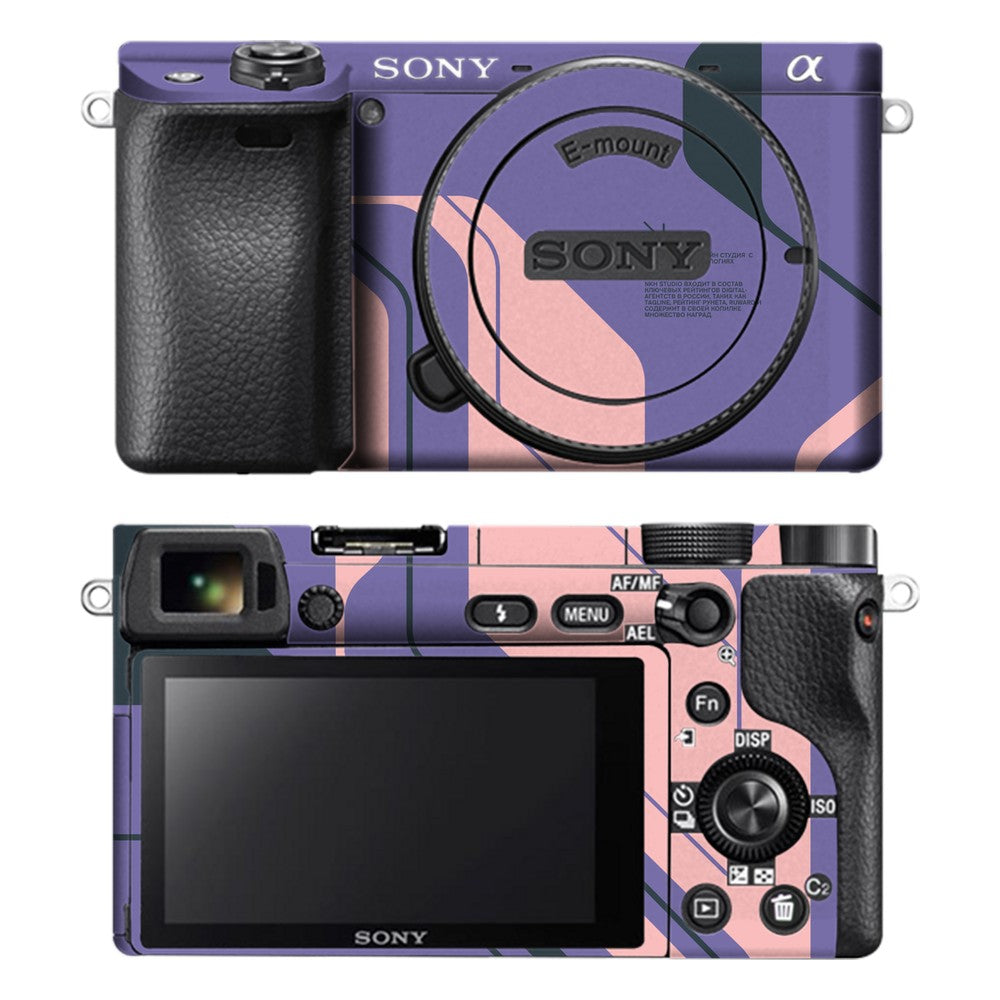 Sony A6400 camera skin - Purple Cyberpunk