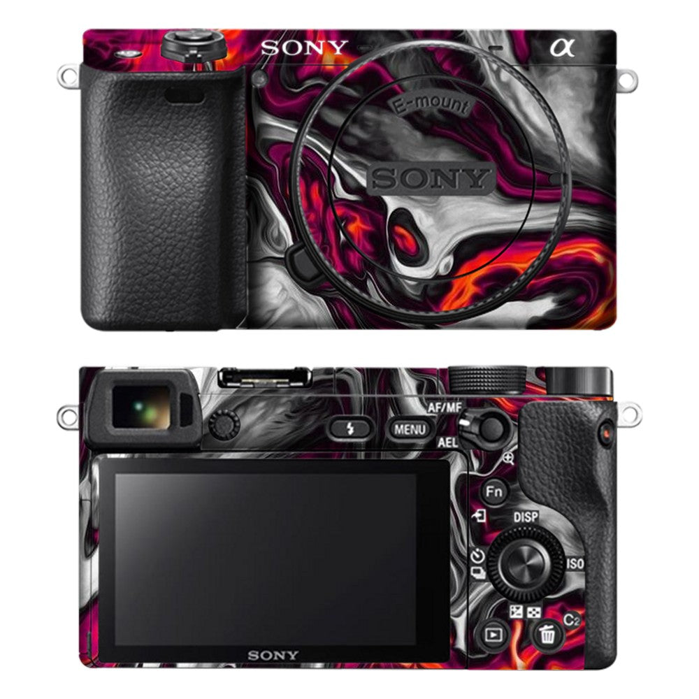 Sony A6400 camera skin - Red Hot Lava