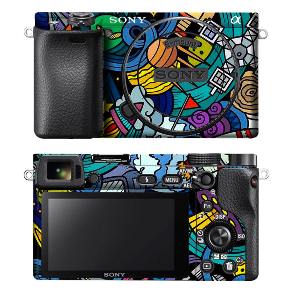 Sony A6400 camera skin - Space Doodle