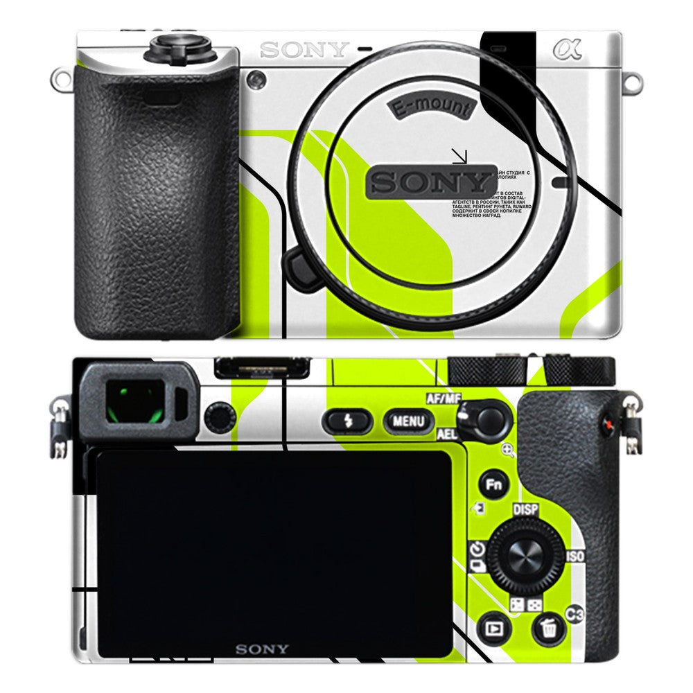 Sony A6500 camera skin - Acid Green