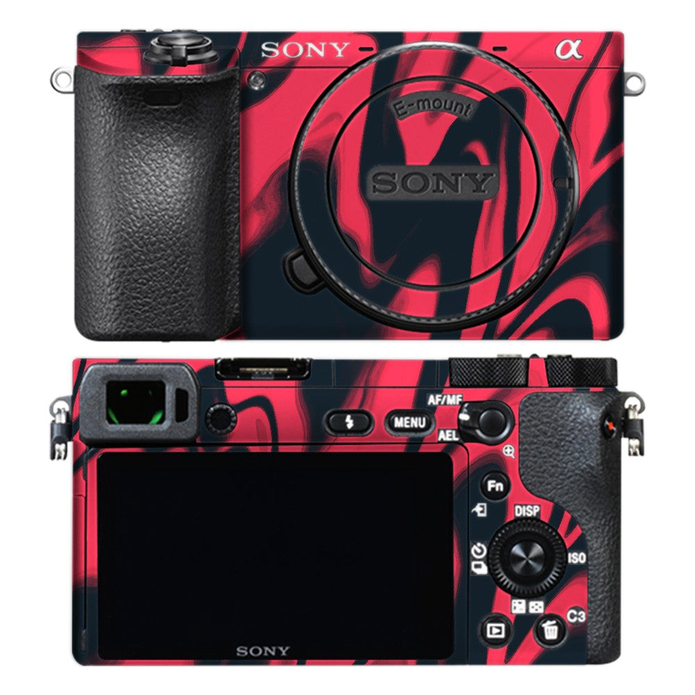 Sony A6500 camera skin - Ares Red