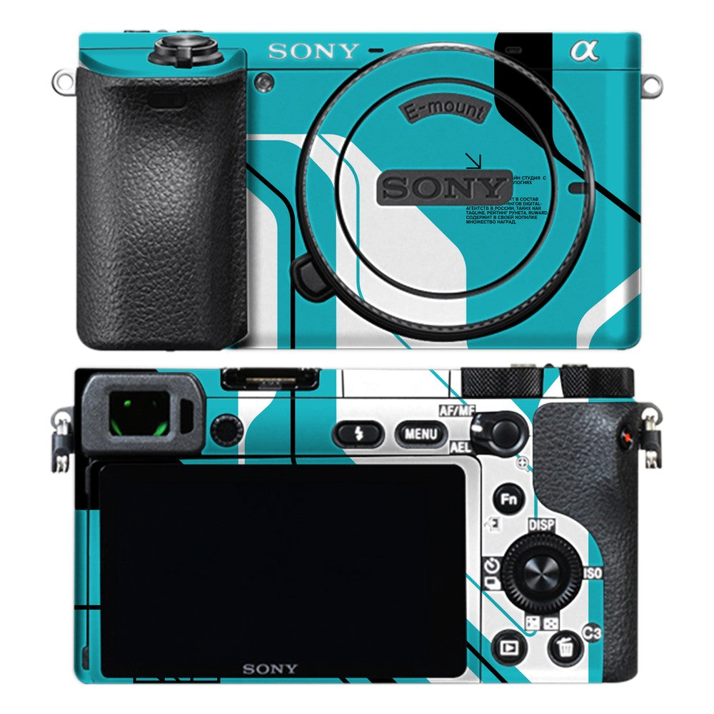 Sony A6500 camera skin - Cyber Blue