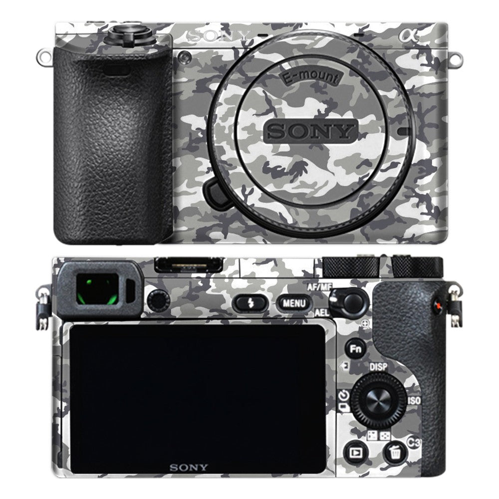Sony A6500 camera skin - Ghost Camo