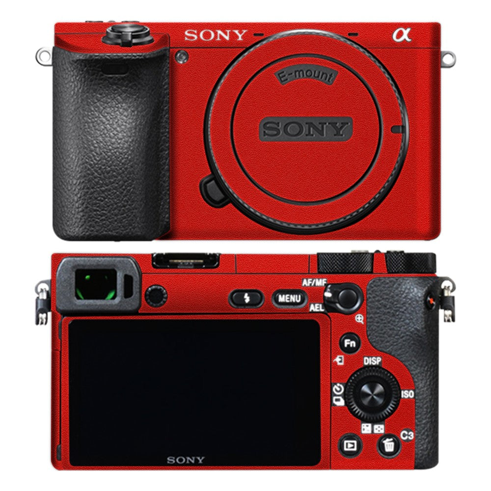 Sony A6500 camera skin - Matte Red