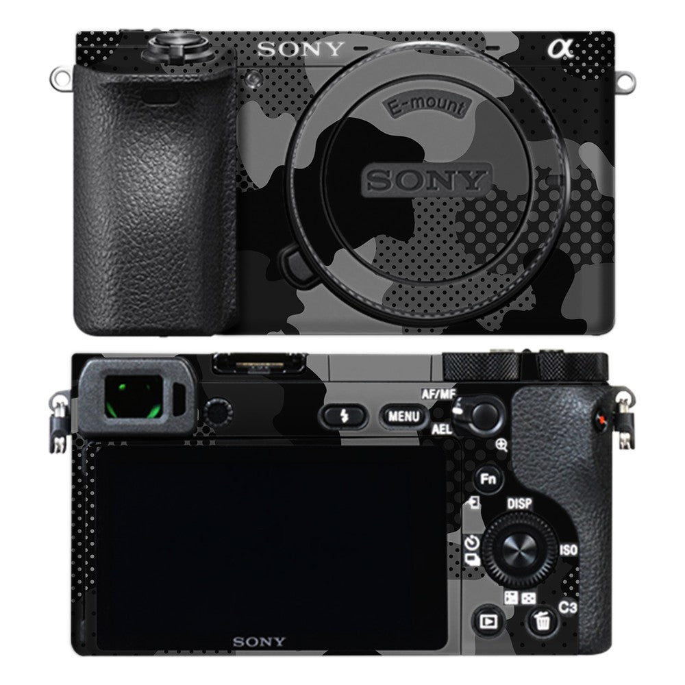 Sony A6500 camera skin - Military Black Camo