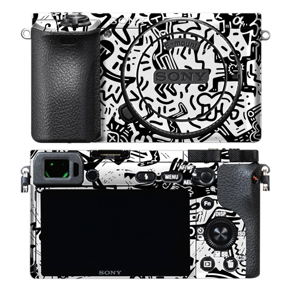 Sony A6500 camera skin - Monochromatic Psycho