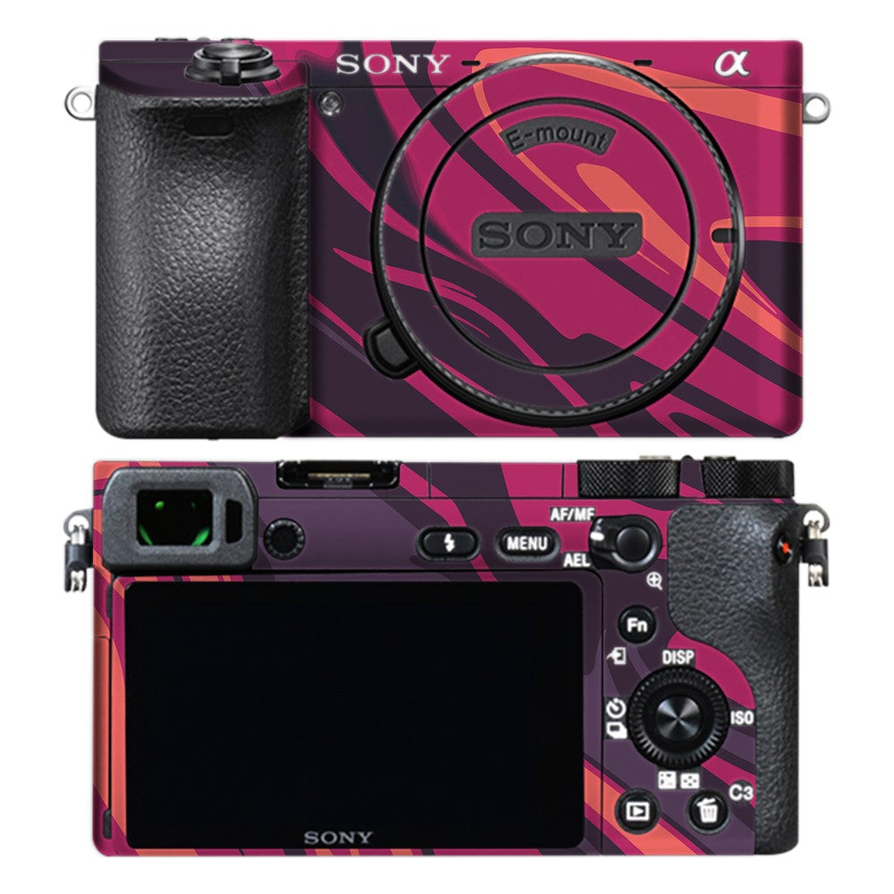 Sony A6500 camera skin - Poseidon Red
