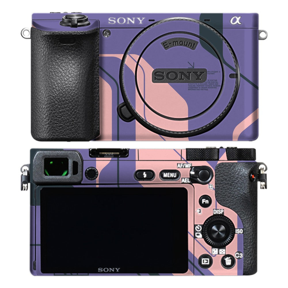 Sony A6500 camera skin - Purple Cyberpunk