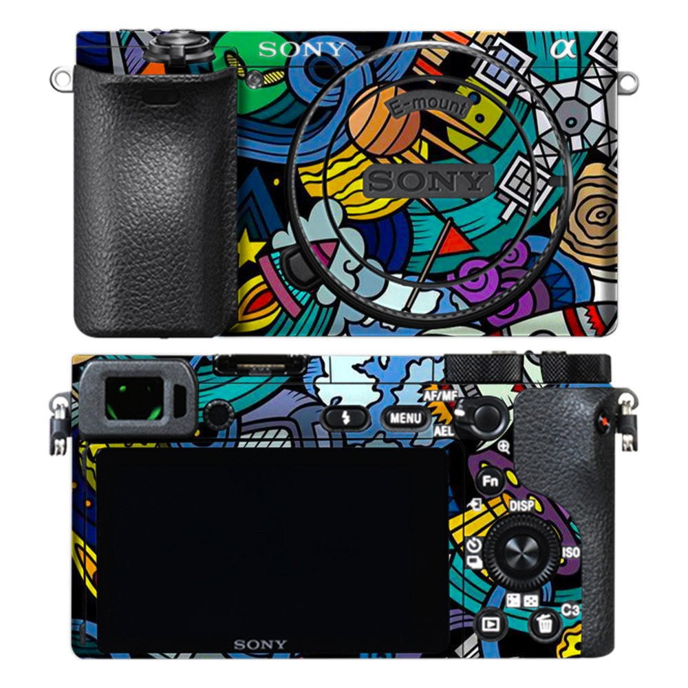 Sony A6500 camera skin - Space Doodle