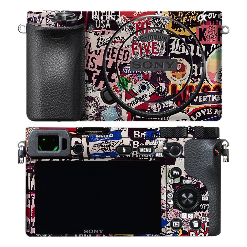 Sony A6500 camera skin - Sticker Doodle