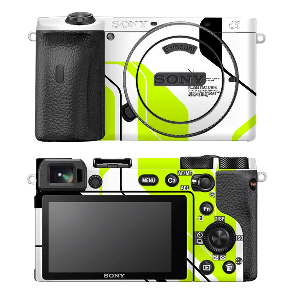 Sony A6600 camera skin - Acid Green