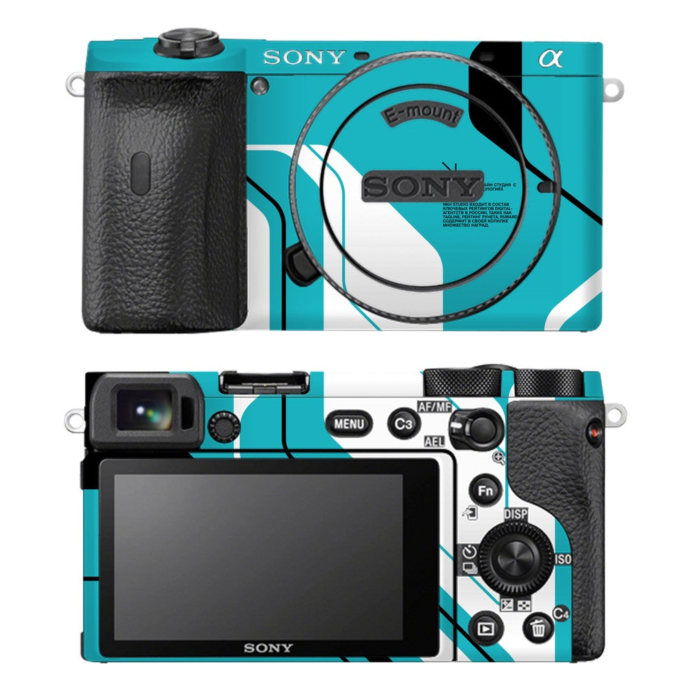 Sony A6600 camera skin - Cyber Blue