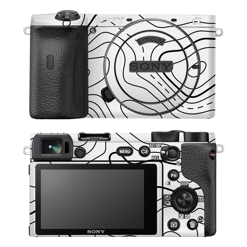 Sony A6600 camera skin - Damascus White