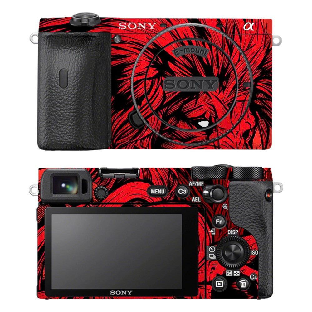 Sony A6600 camera skin - Fiery Lion