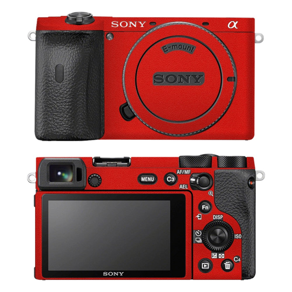Sony A6600 camera skin - Matte Red