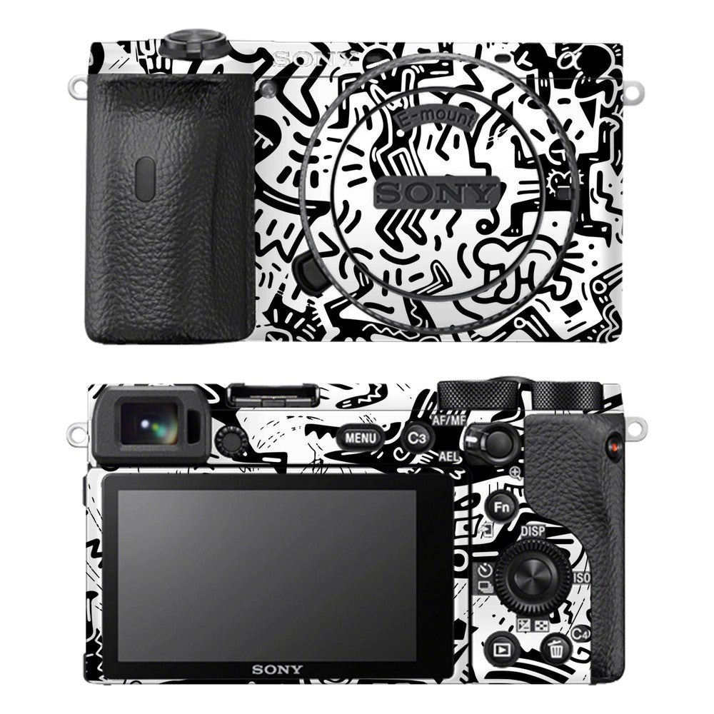 Sony A6600 camera skin - Monochromatic Psycho