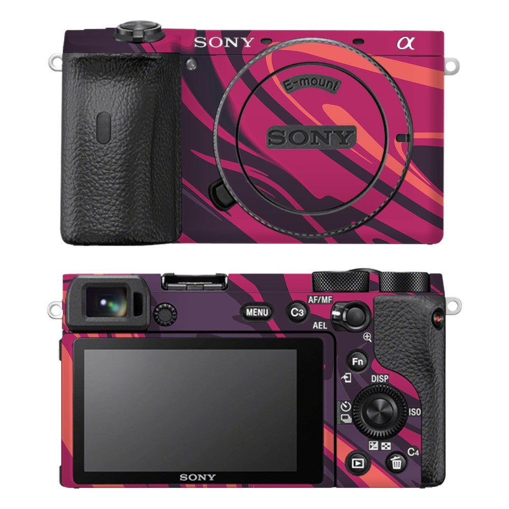 Sony A6600 camera skin - Poseidon Red