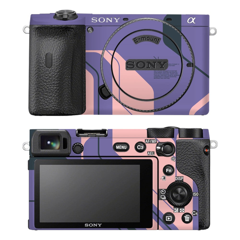 Sony A6600 camera skin - Purple Cyberpunk