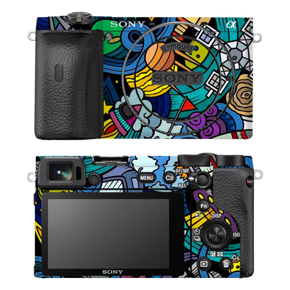 Sony A6600 camera skin - Space Doodle