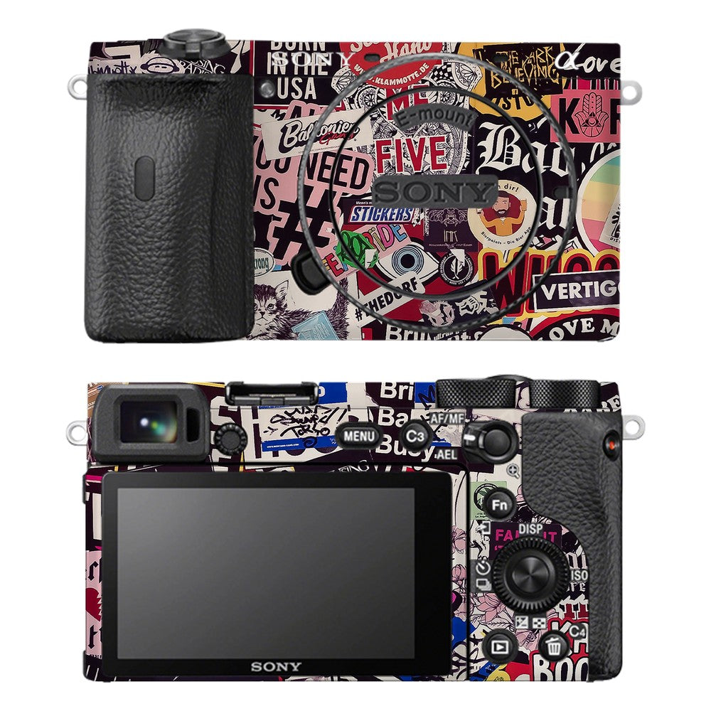Sony A6600 camera skin - Sticker Doodle