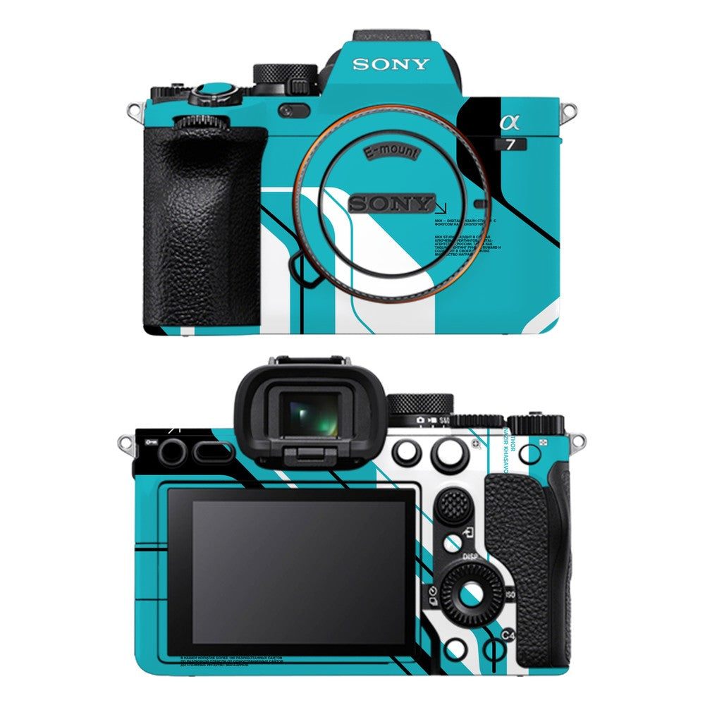 Sony A7 IV camera skin - Cyber Blue