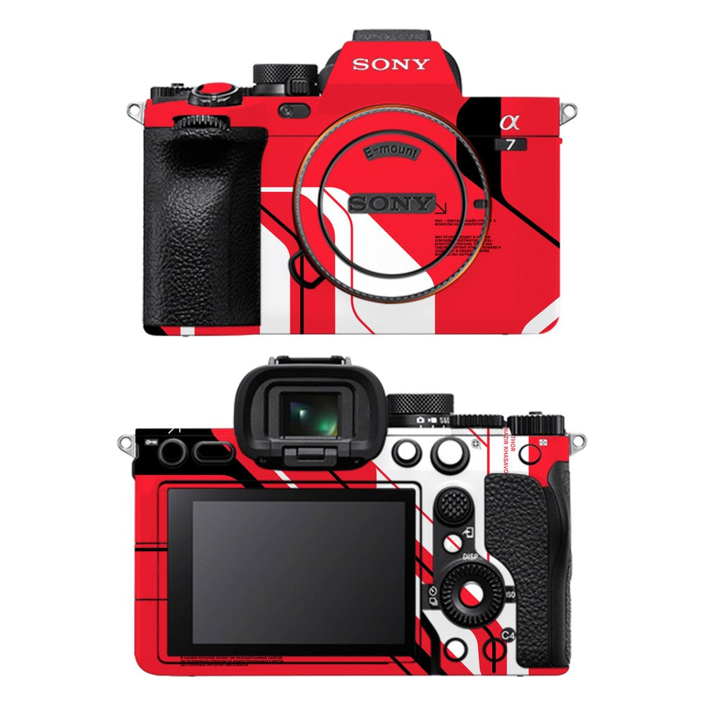 Sony A7 IV camera skin - Cyber Red