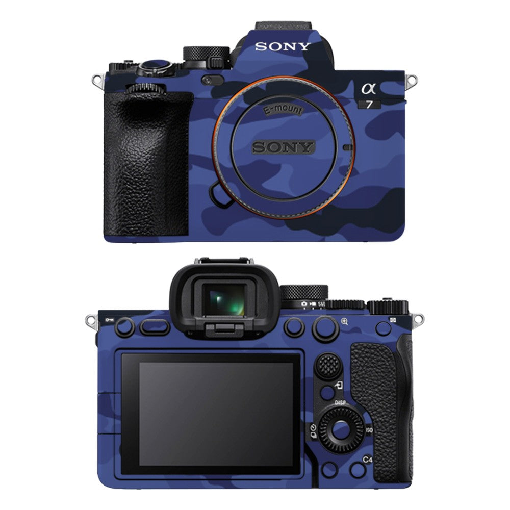 Sony A7 IV camera skin - Dark Blue Camo