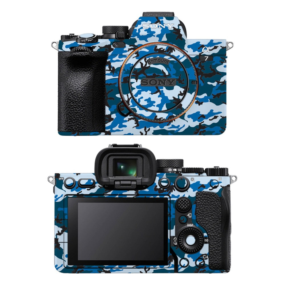 Sony A7 IV camera skin - Digital Blue Camo