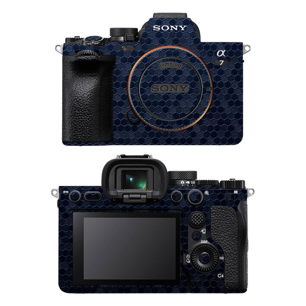 Sony A7 IV camera skin - Honeycomb Blue