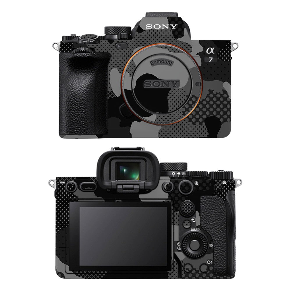 Sony A7 IV camera skin - Military Black Camo