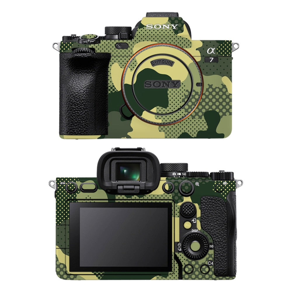 Sony A7 IV camera skin - Military Green Camo
