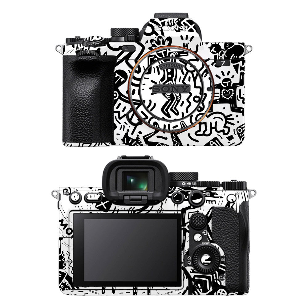 Sony A7 IV camera skin - Monochromatic Psycho